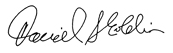 Daniel Goldin's signature