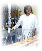 picture of scientist at lab